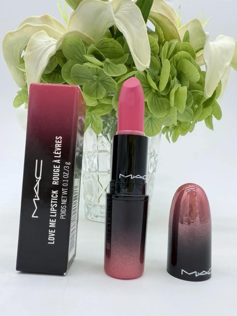 MAC Love Me Lipstick Vanity Bonfire 417 New in Box 0.1oz / 3g